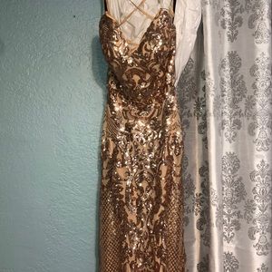 Rose Gold Prom Dress